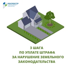 ТРИ ПРОСТЫХ ШАГА ПО УПЛАТЕ ШТРАФА ЗА НАРУШЕНИЕ ЗЕМЕЛЬНОГО ЗАКОНОДАТЕЛЬСТВА