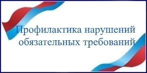 Профилактика нарушений обязательных требований в сфере гсоудраственного контроля (надзора), муниципального контроля.